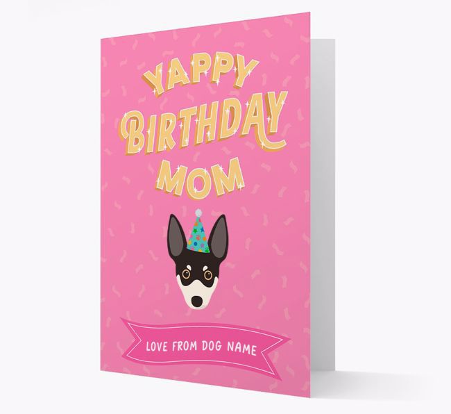 Yappy Birthday Mom : Personalized {breedCommonName} Card